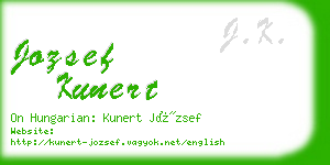 jozsef kunert business card